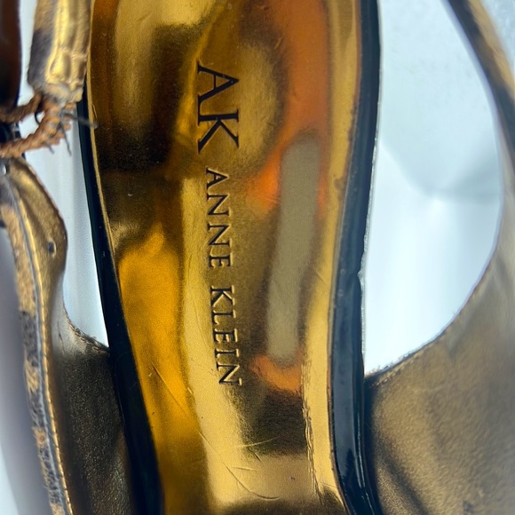 Cute Anne Klein Heels Size 6.5 Med Leopard Fabric-Patten Leather Heels-Preowned - Picture 13 of 16